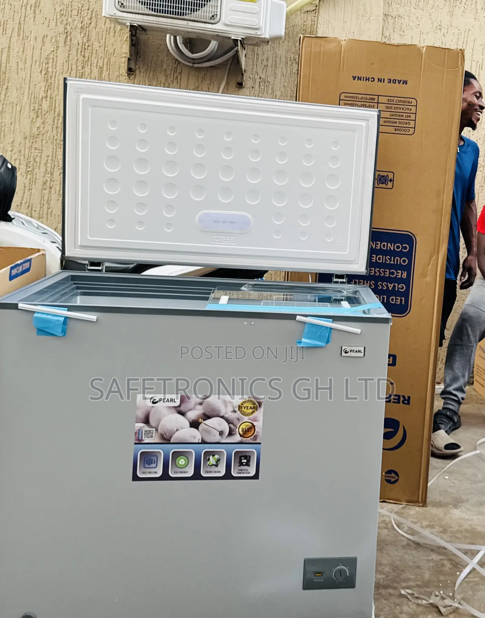 Approved 200 Liters 2 Doors Pearl PCF-2530-1a Electric Chest Freezer