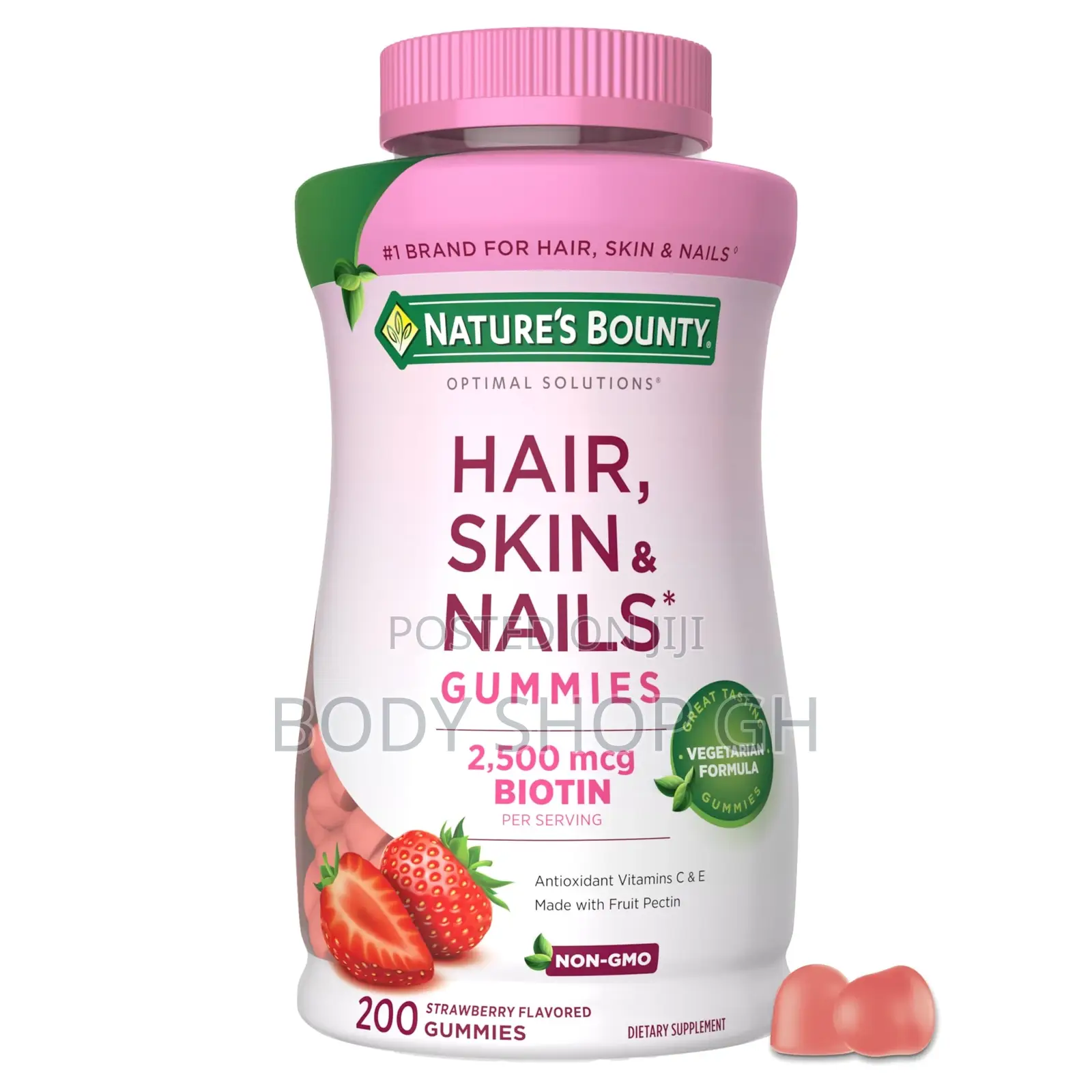 200 Gummies Nature’S Bounty Hair, Skin and Nails Gummies With Biotin