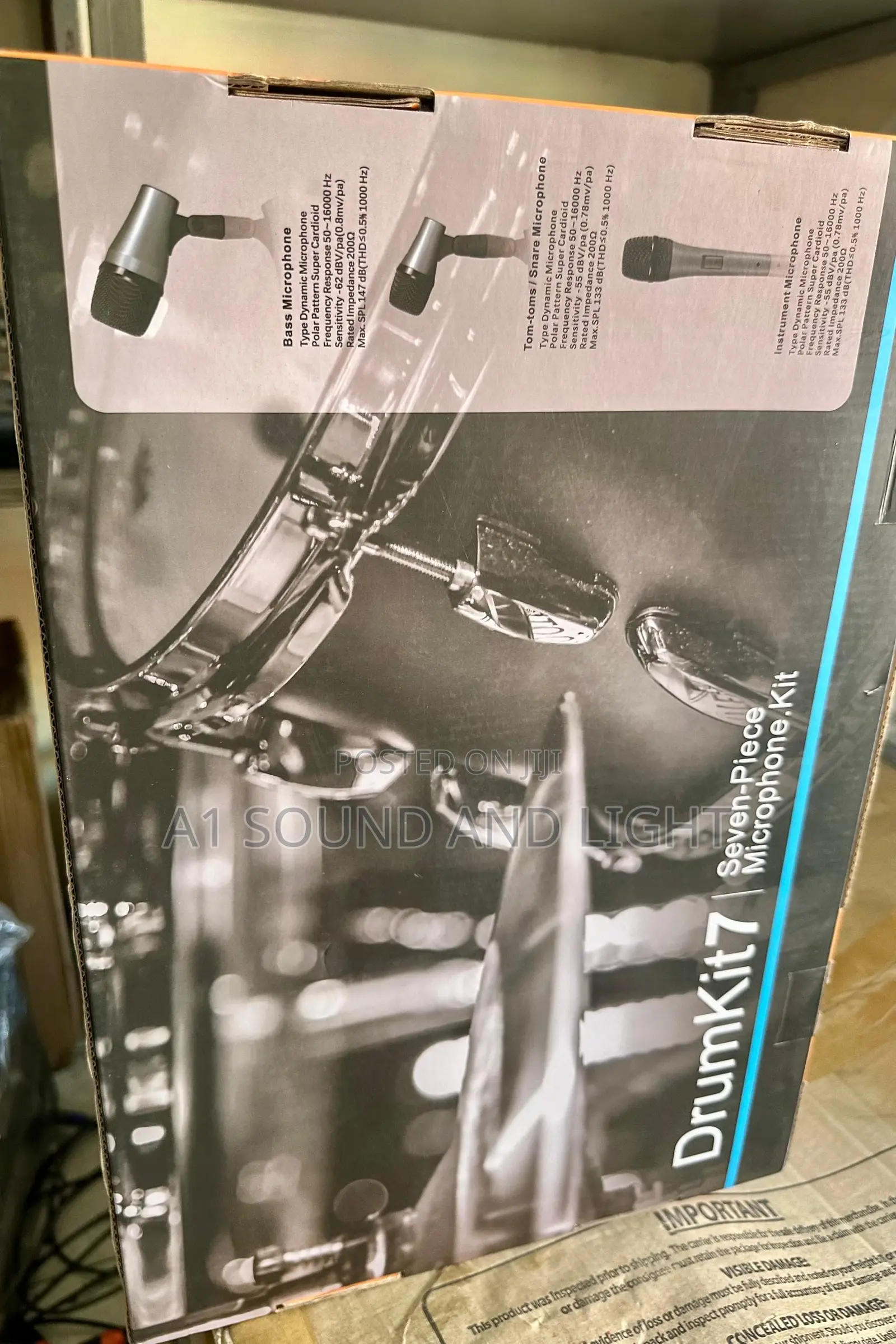 Shure Q7 7 Pcs Drum Microphone Set.