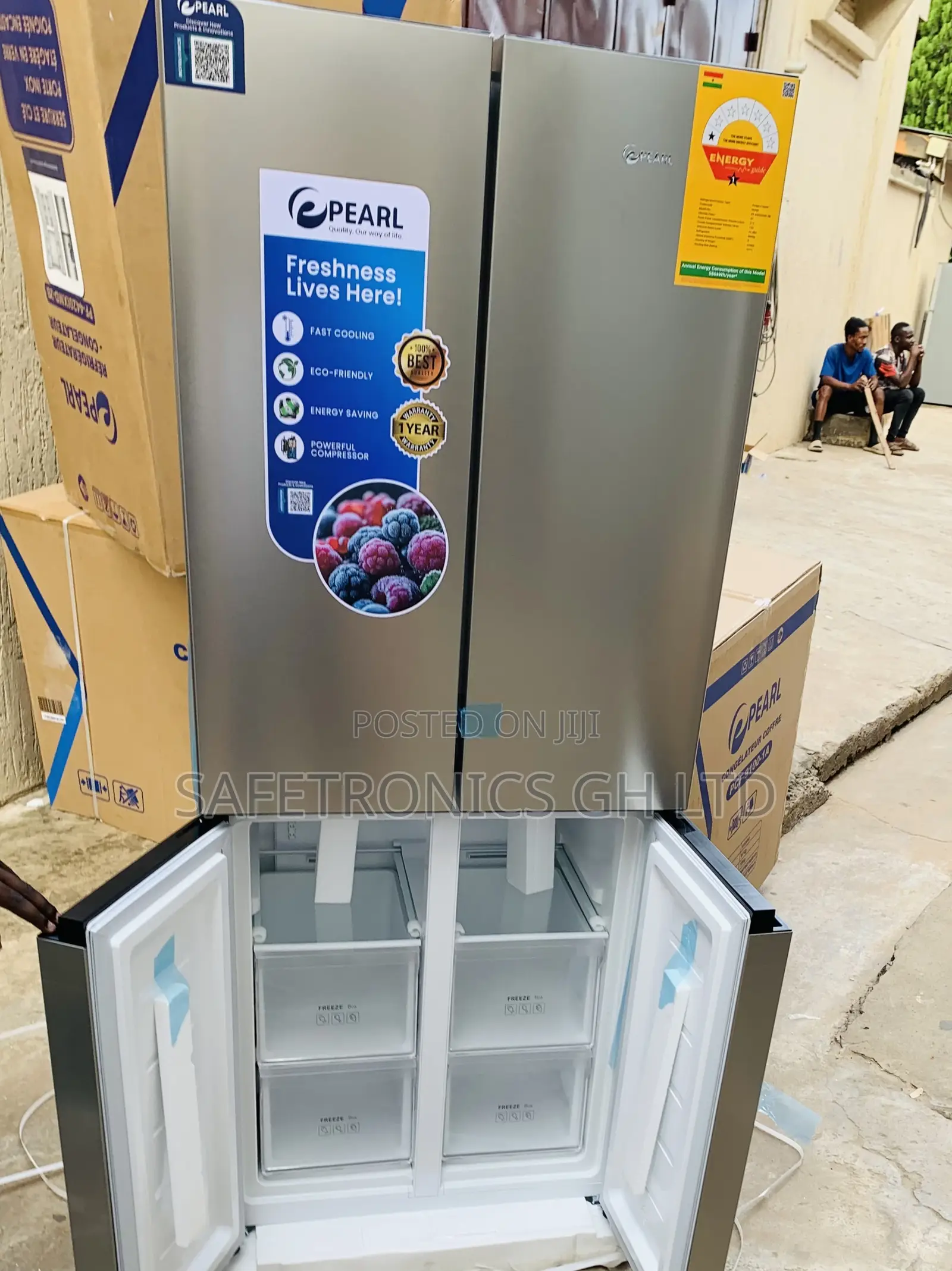 Call for Pearl Silver 352l 4 Doors Side by Side Pf-4420ixmd-2b Fridge