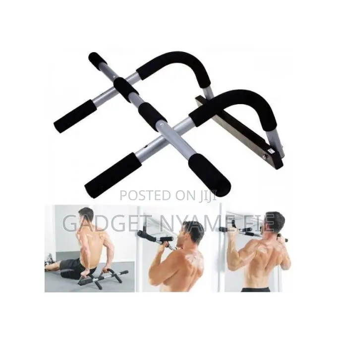 Iron Gym - Total Upper Body Workout Bar - Black/Silver