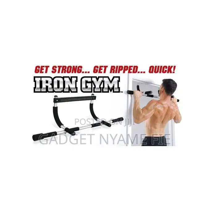 Iron Gym - Total Upper Body Workout Bar - Black/Silver