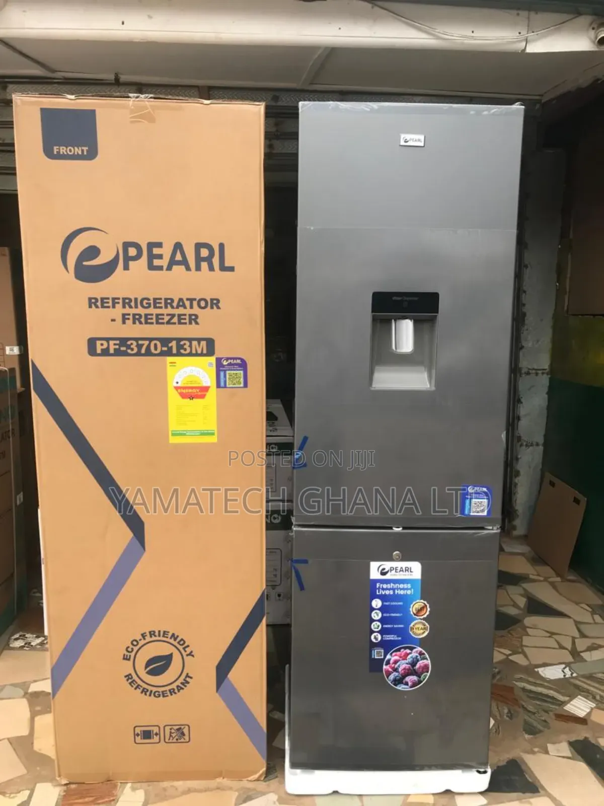 Brand New Pearl 262 Litre Fridge With Dispenser And Bottom Freezer