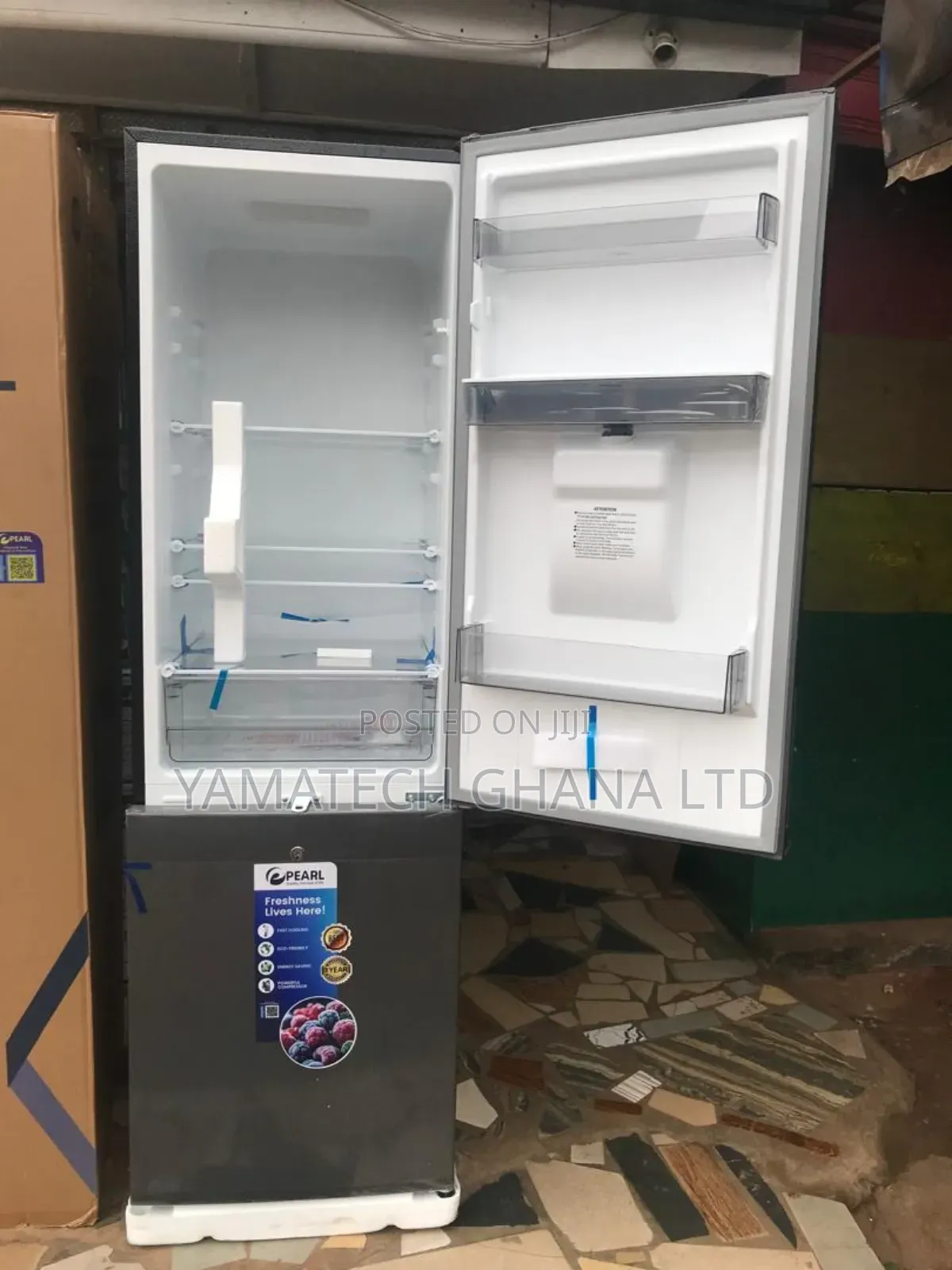 Brand New Pearl 262 Litre Fridge With Dispenser And Bottom Freezer