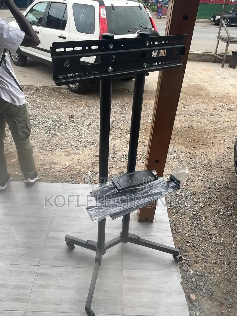 Adjustable 32–70 Inch Mobile Tv Stand With Wheels