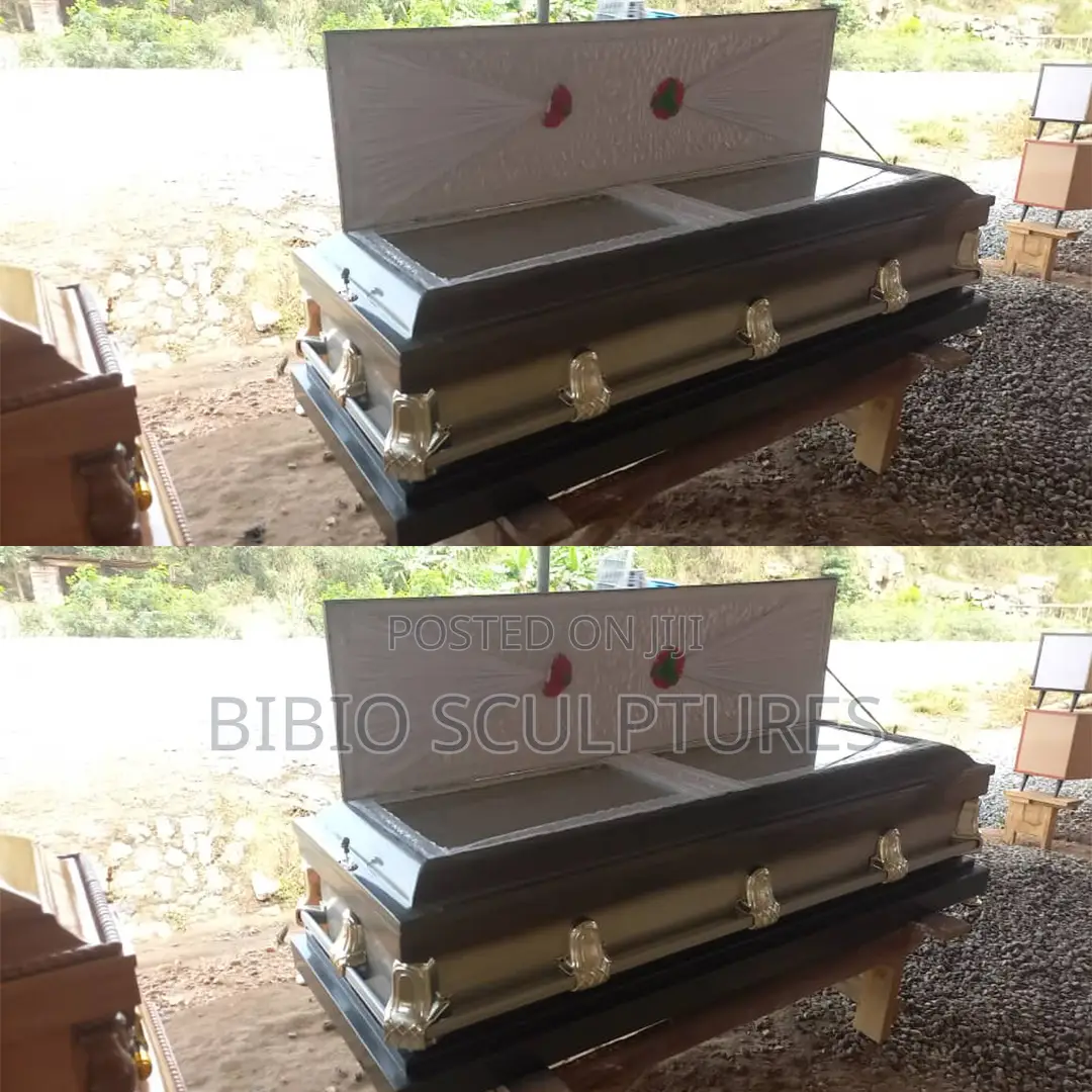 Elegant Two-Tone Metallic Casket