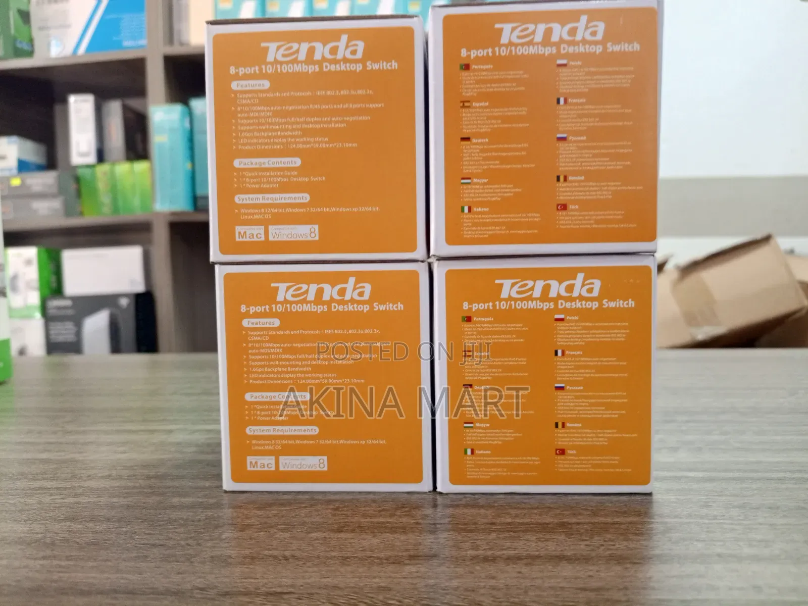 Tenda 8 Port 10/100mbps Desktop Switch
