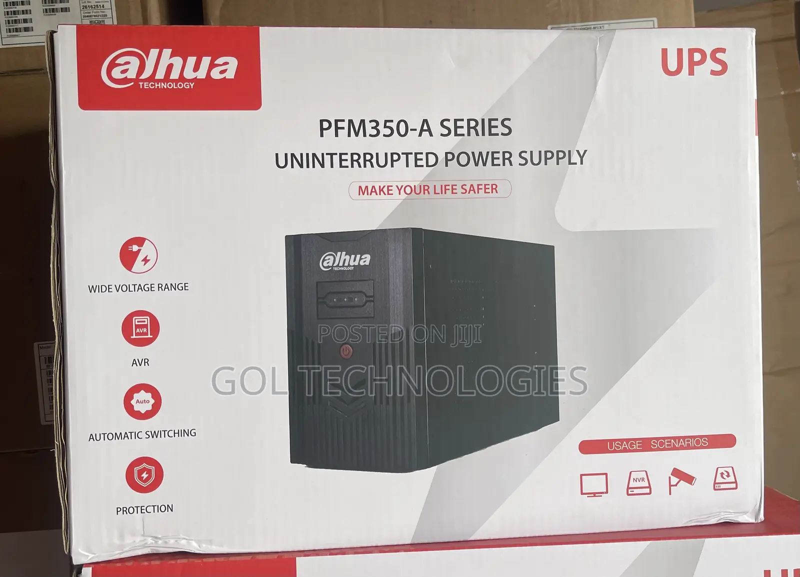 Dahua 1200va/720w Uninterruptible Power Supply Pfm350-720-a With Avr