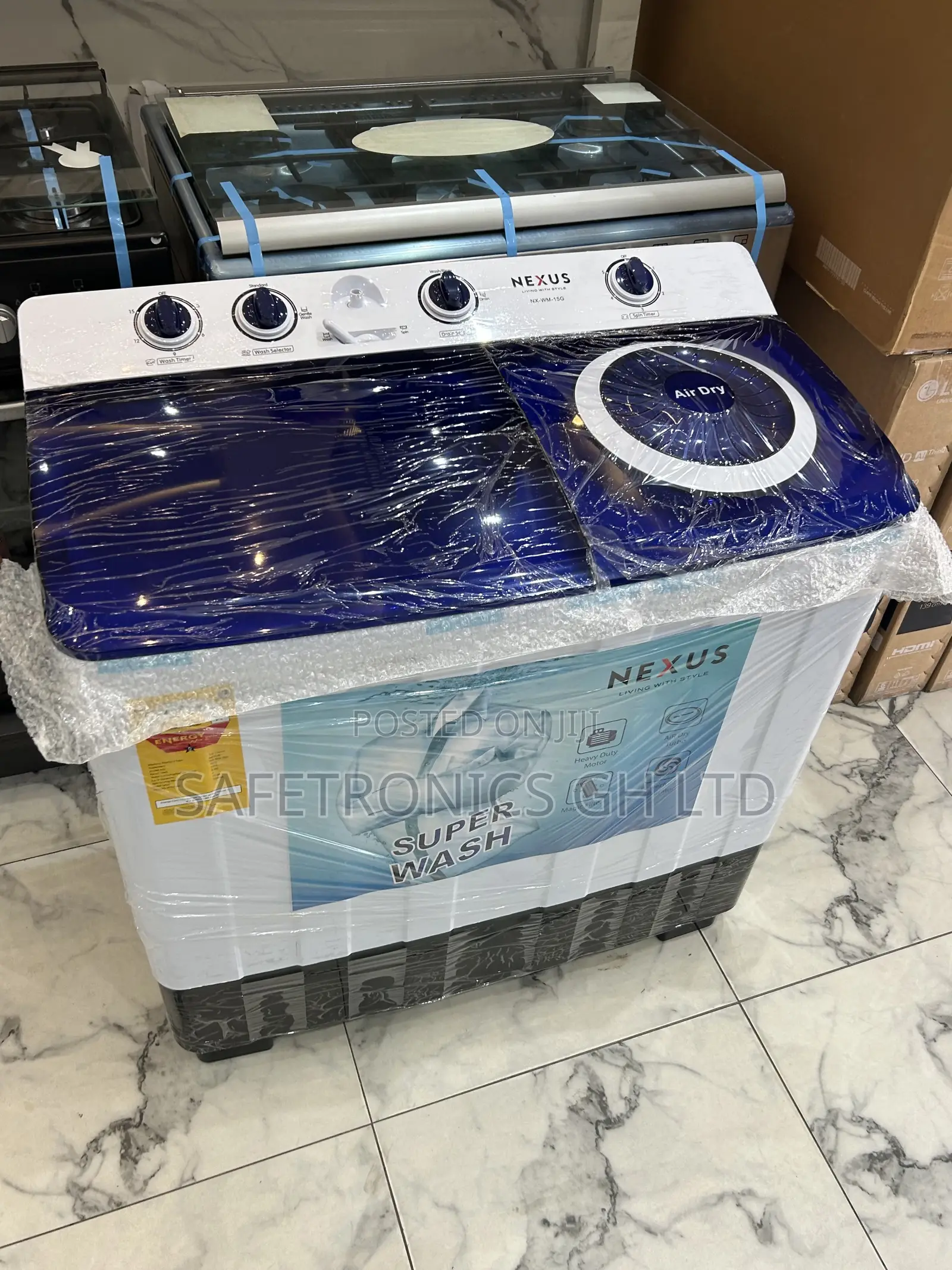 Get Essential Nexus 15.0kg Topload Semi Automatic Washer
