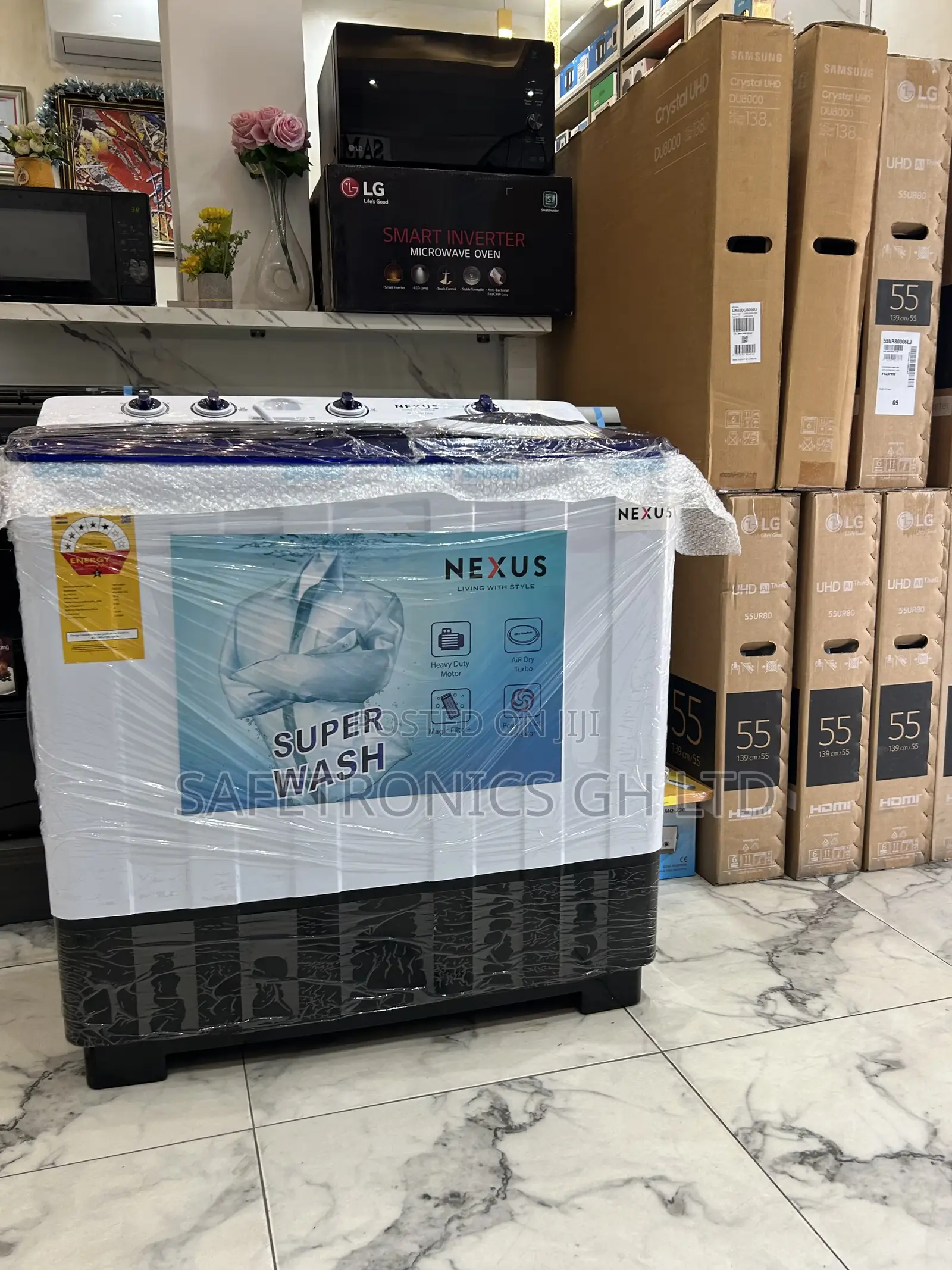 Authentic Semiautomatic Topload Twintub 15.0kg Nexus Washer