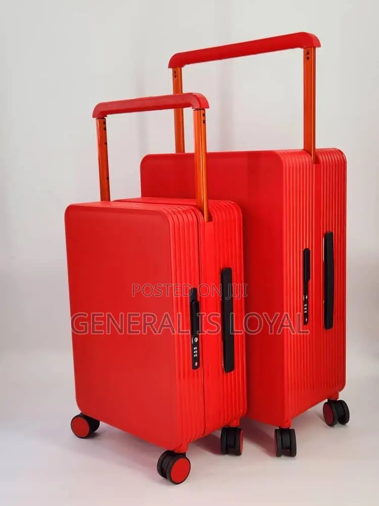 Solid 2in1 Zipless Red  Trolley Traveling Bag