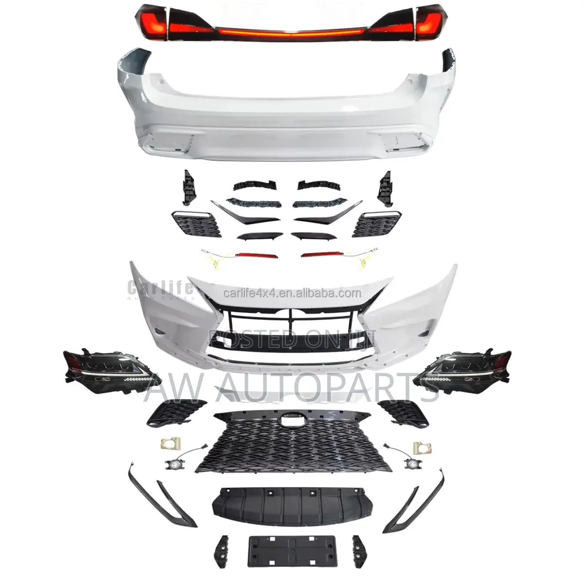 Lx Rx 300 350 2010 Change to 2024 Body Kit
