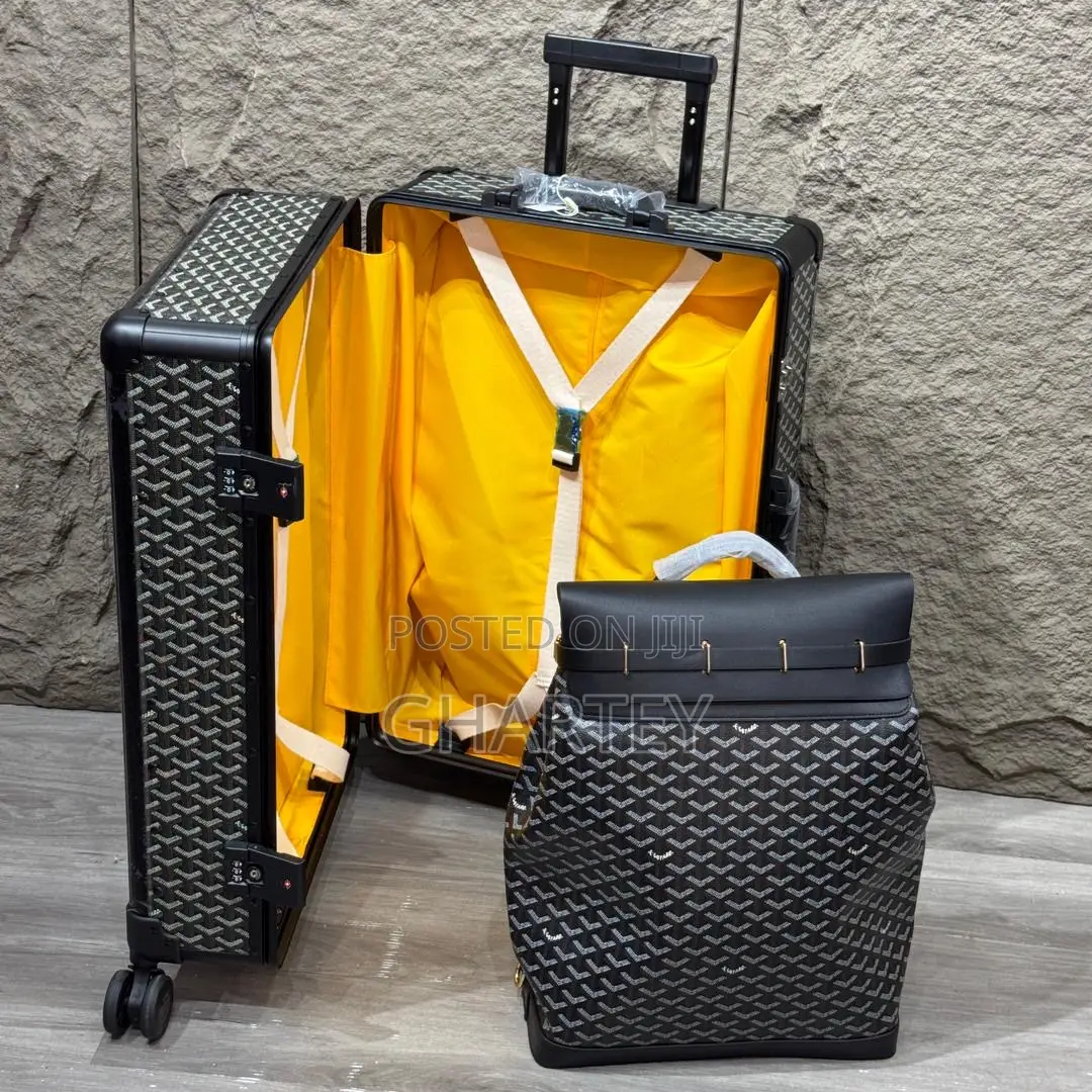 Luxury Goyard Monogram Luggage Set – Classic Suitcase Backpack
