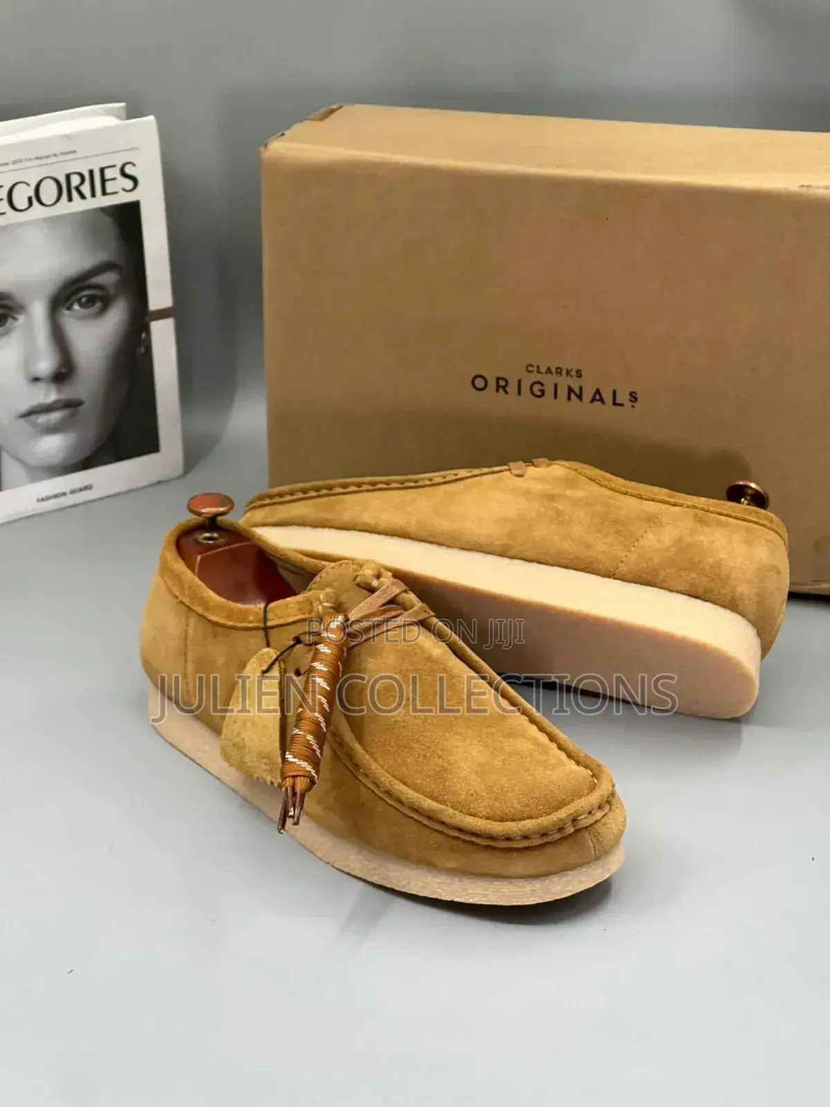 Original Clarks Yellowish and Cream