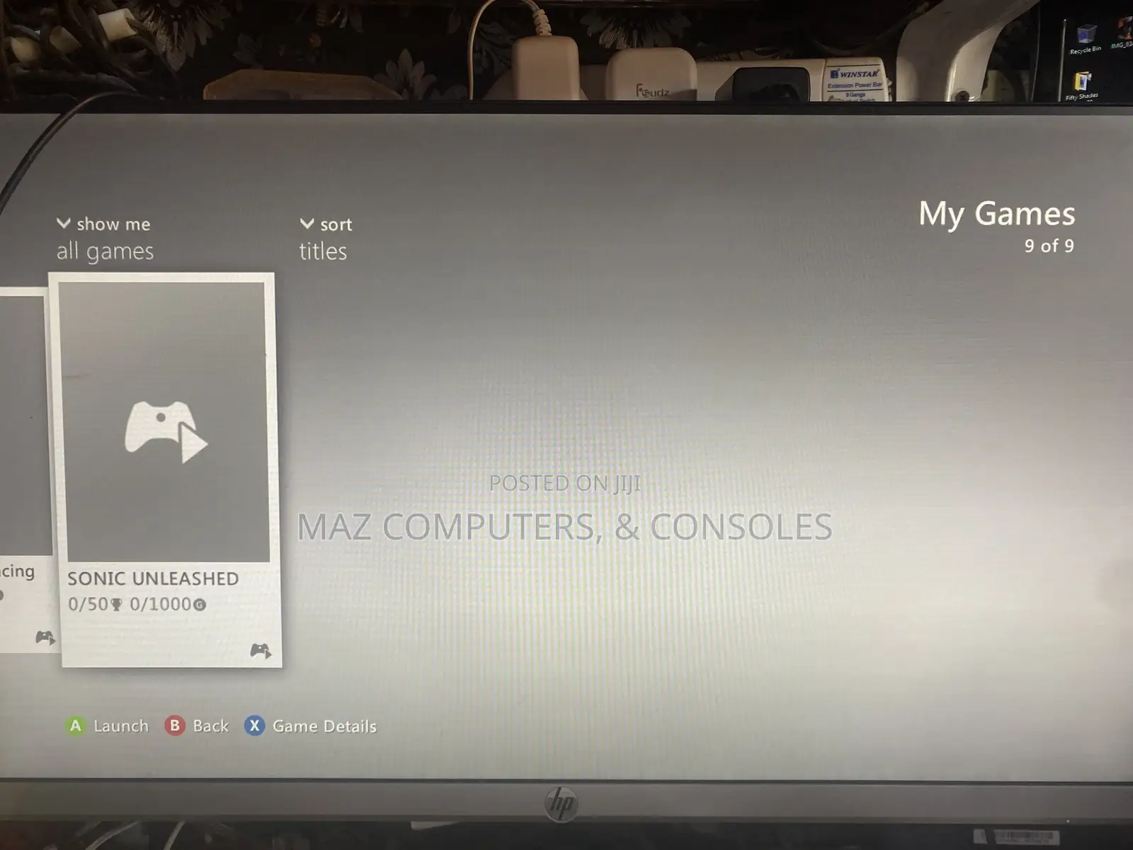 Xbox 360 Slim With 9 Games And A Controller