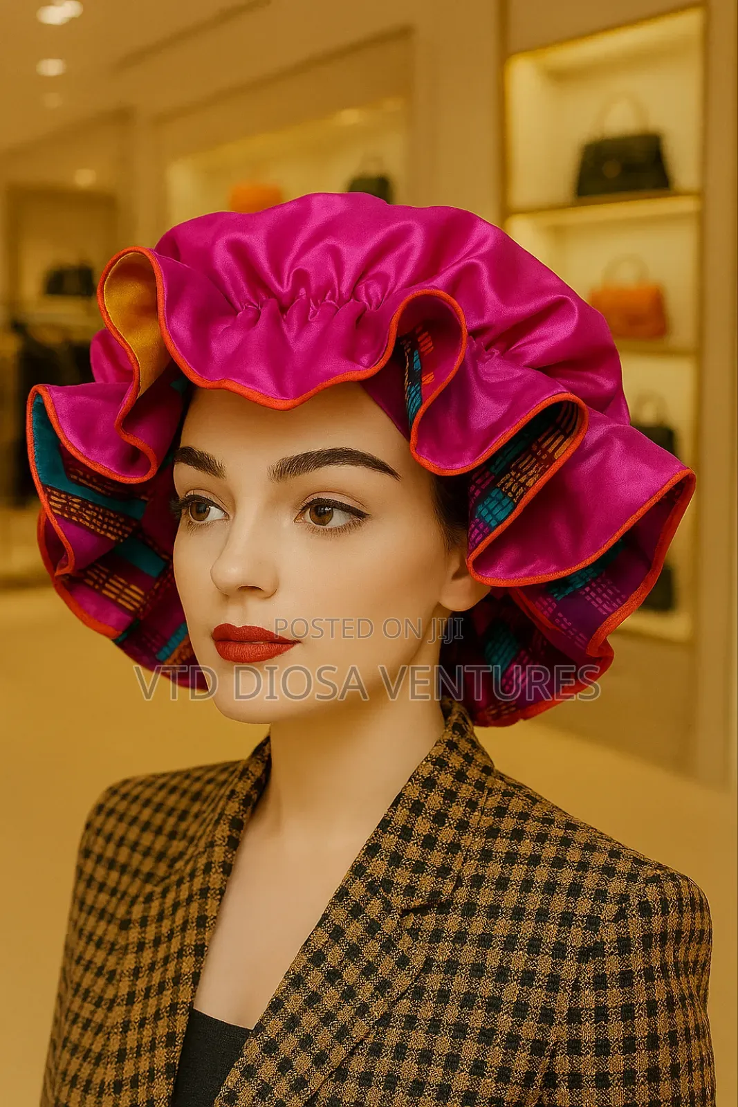 Silky Satin Hair Bonnet