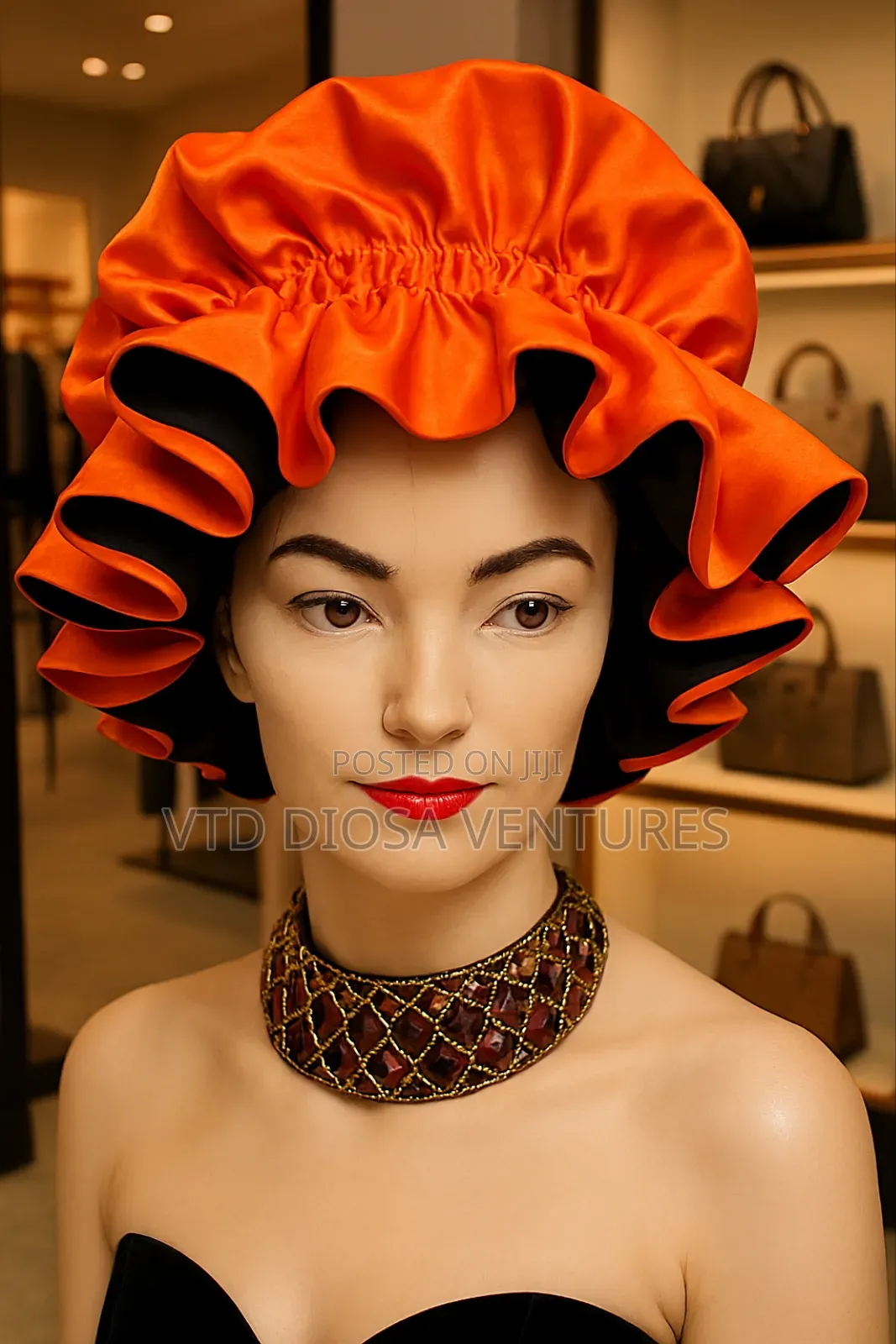 Silky Satin Hair Bonnet