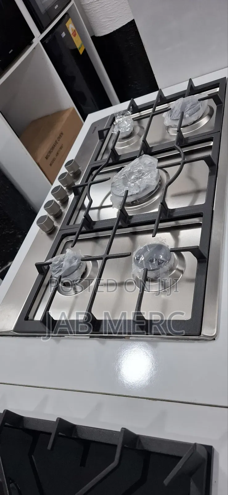 Stainless Steel 5 Burner All Gas Hob Inbuilt Strong Cast Iron