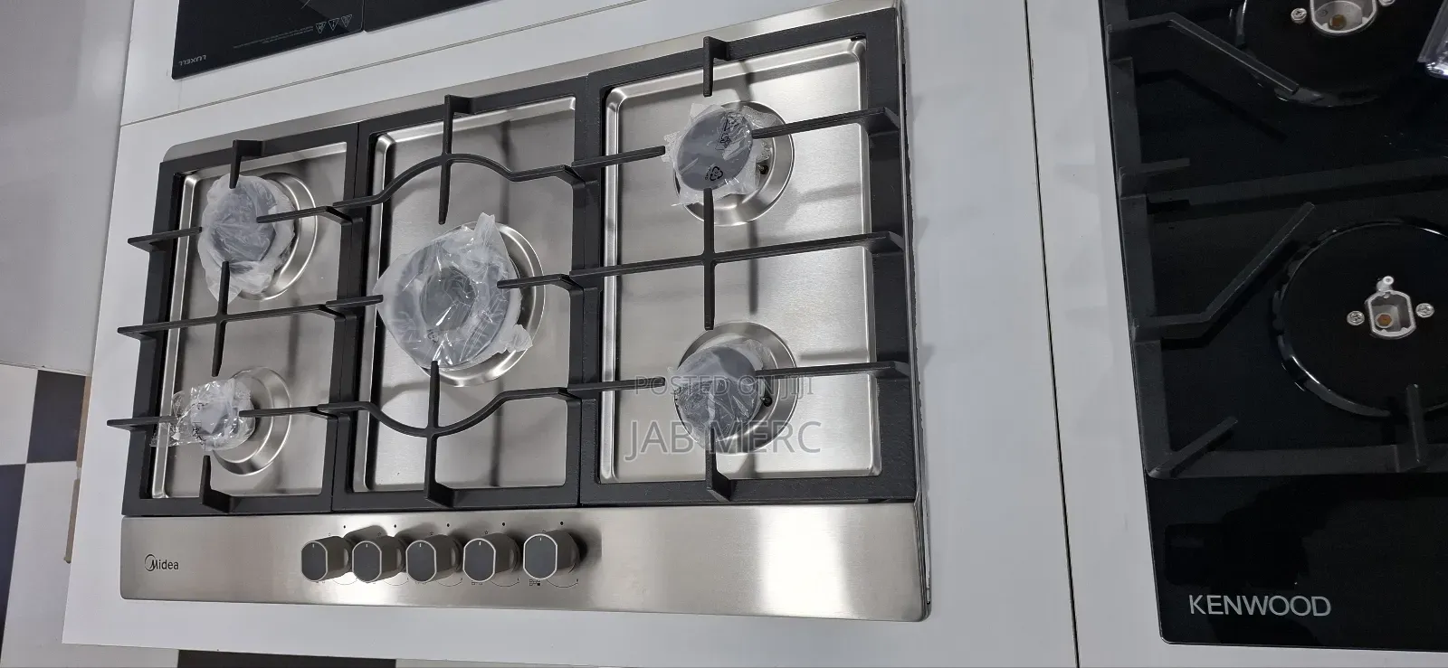 Stainless Steel 5 Burner All Gas Hob Inbuilt Strong Cast Iron