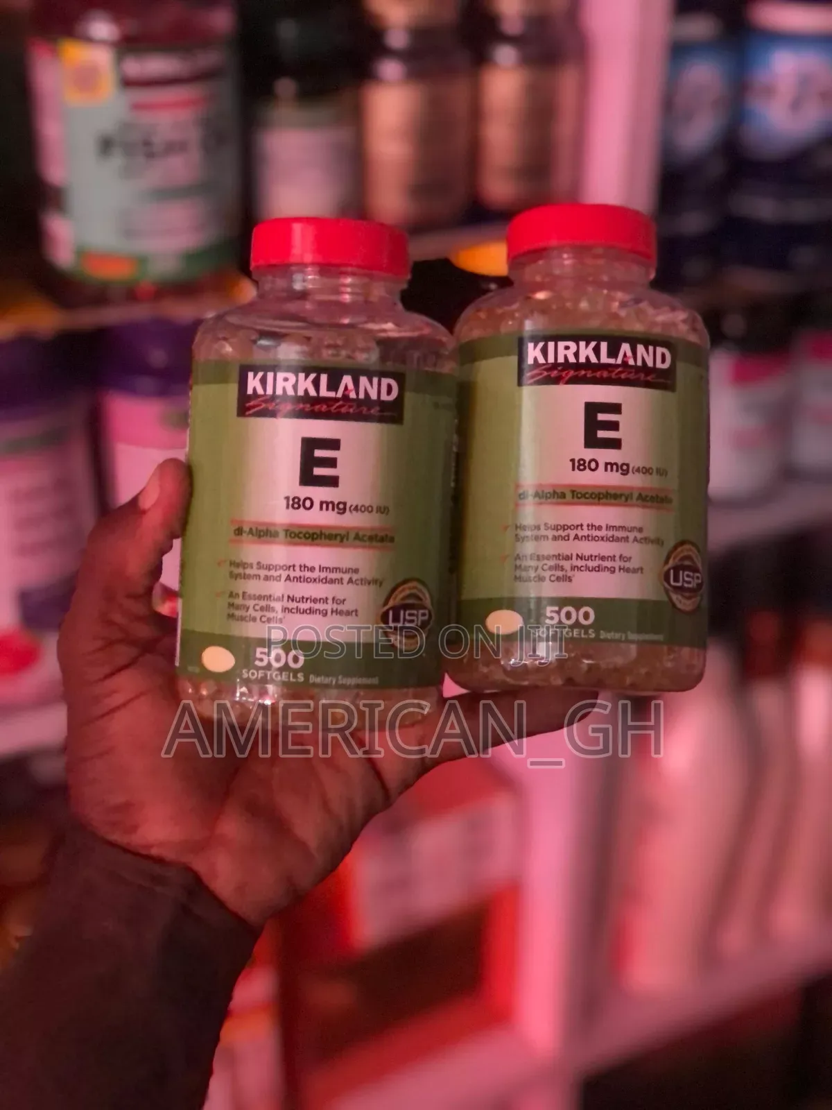 Kirkland Signature E, 180mg (500 Softgels)