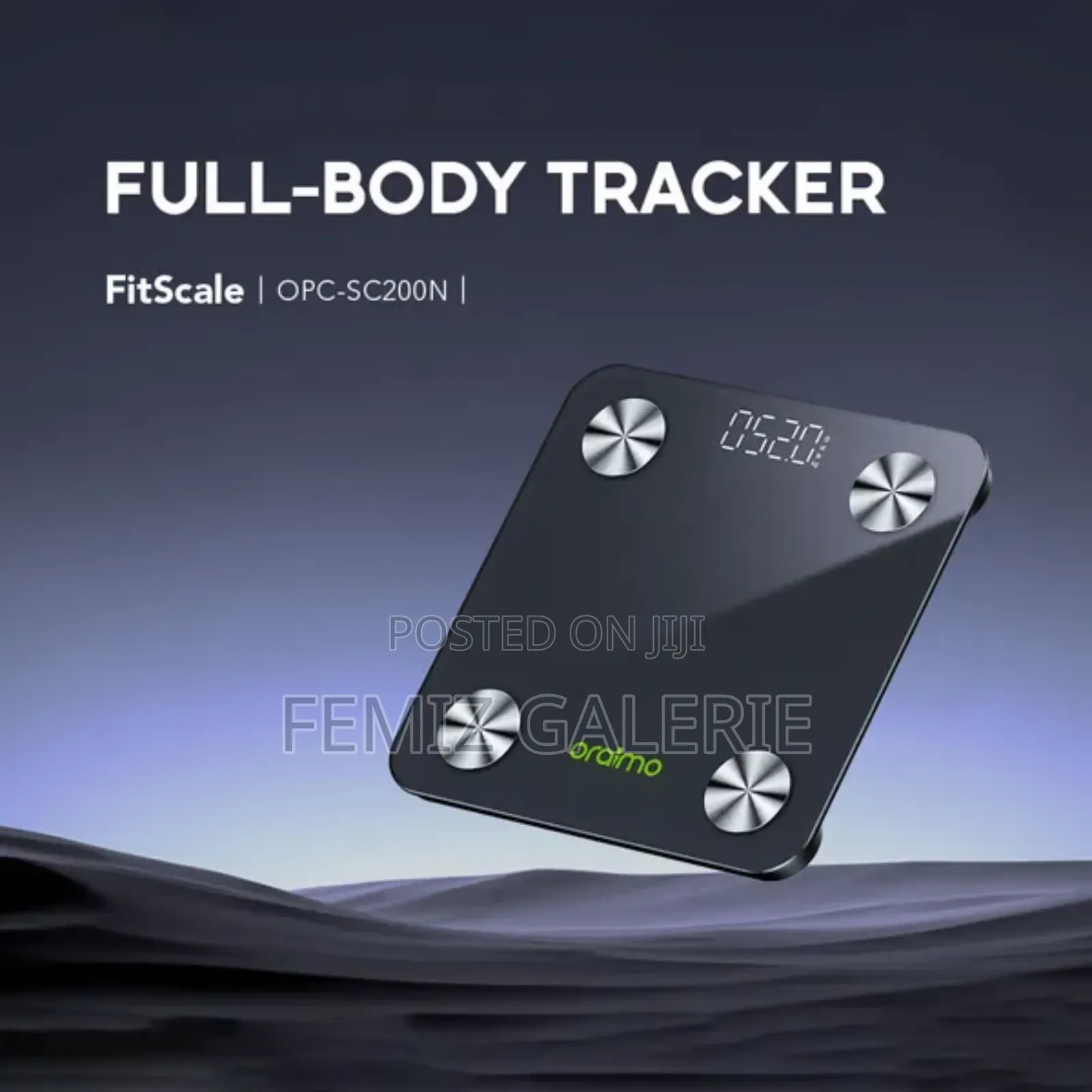 Oraimo Fitscale Smart Led Body Fat Scale