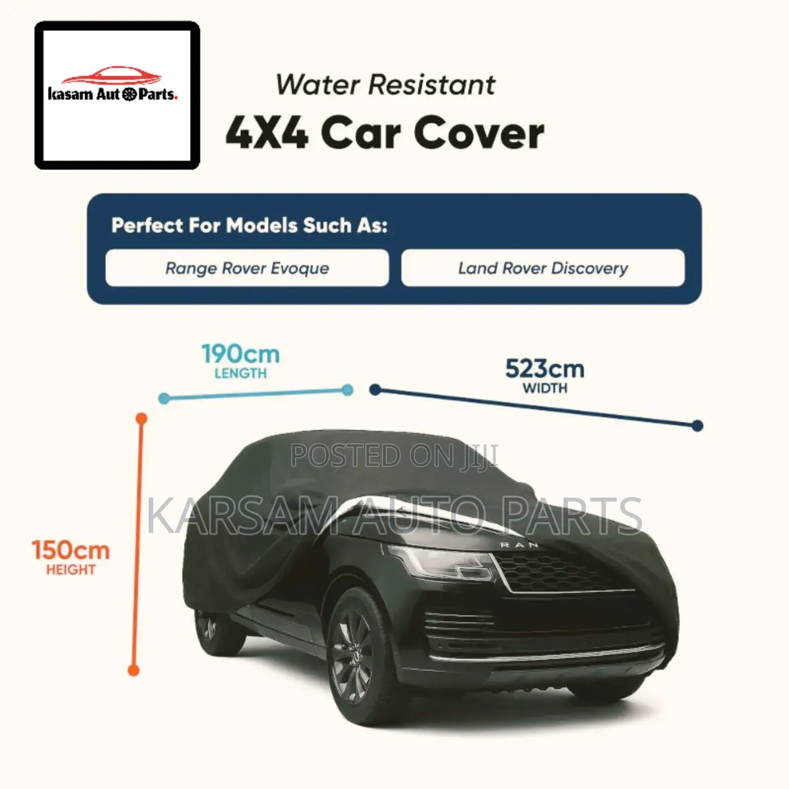 4x4 Cars for Car Covers (Universal Type)
