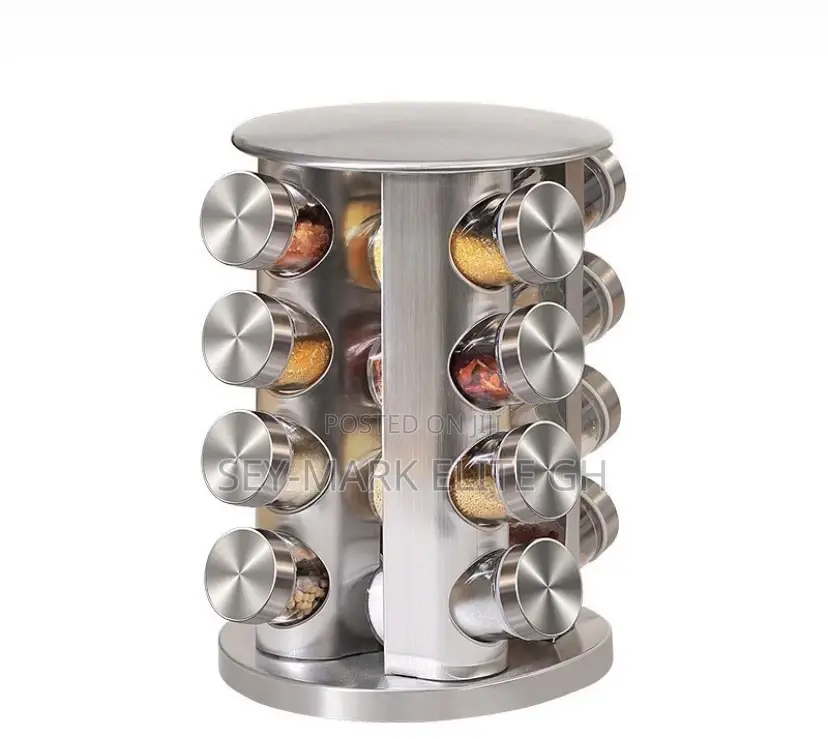 16pcs Rotation Spice Rack