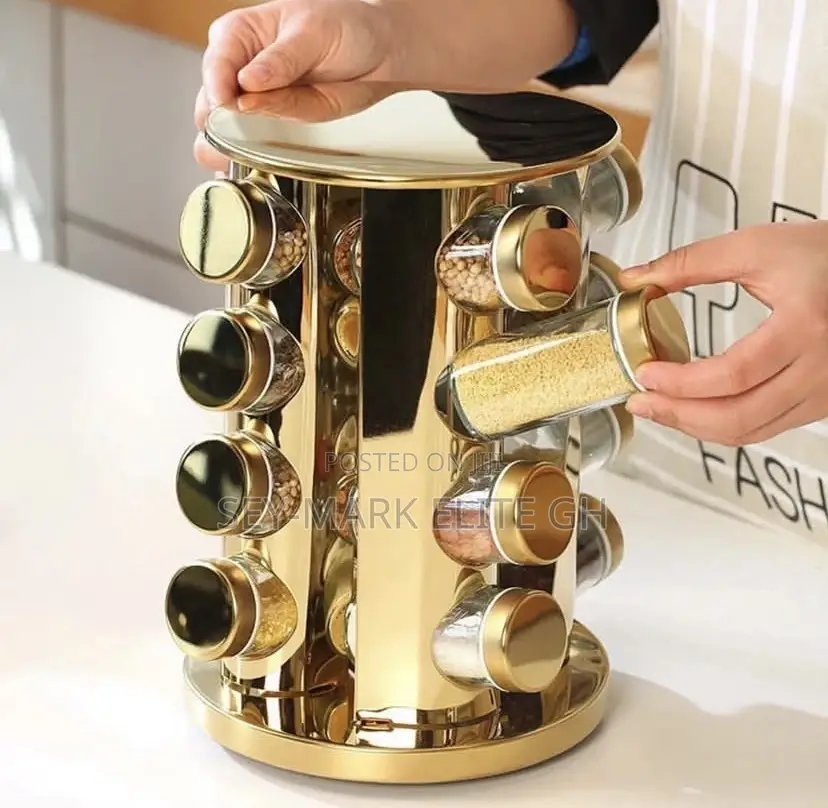 16pcs Rotation Spice Rack