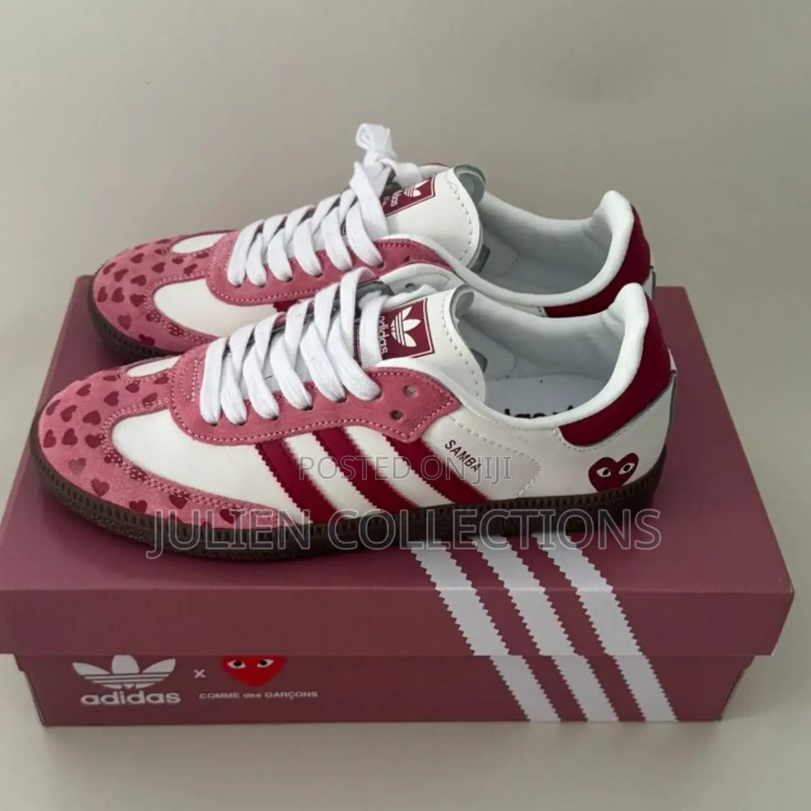Adidas Samba X Play Red and White