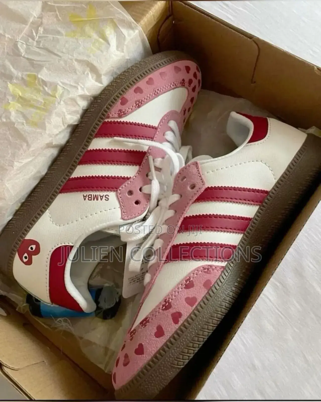 Adidas Samba X Play Red and White