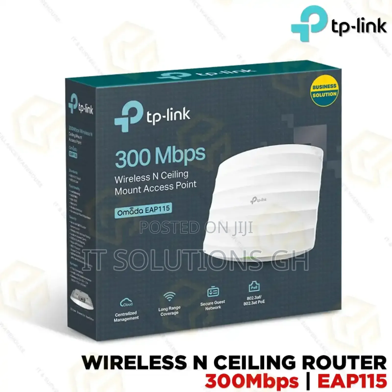 Tp-Link Eap115 Wireless N Celling Mount Access Point (No Poe Adapter)