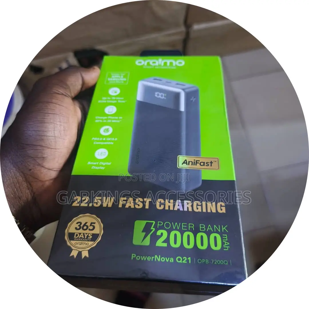 Oraimo Powernova Q21a -20,000 Capacity Powerbank