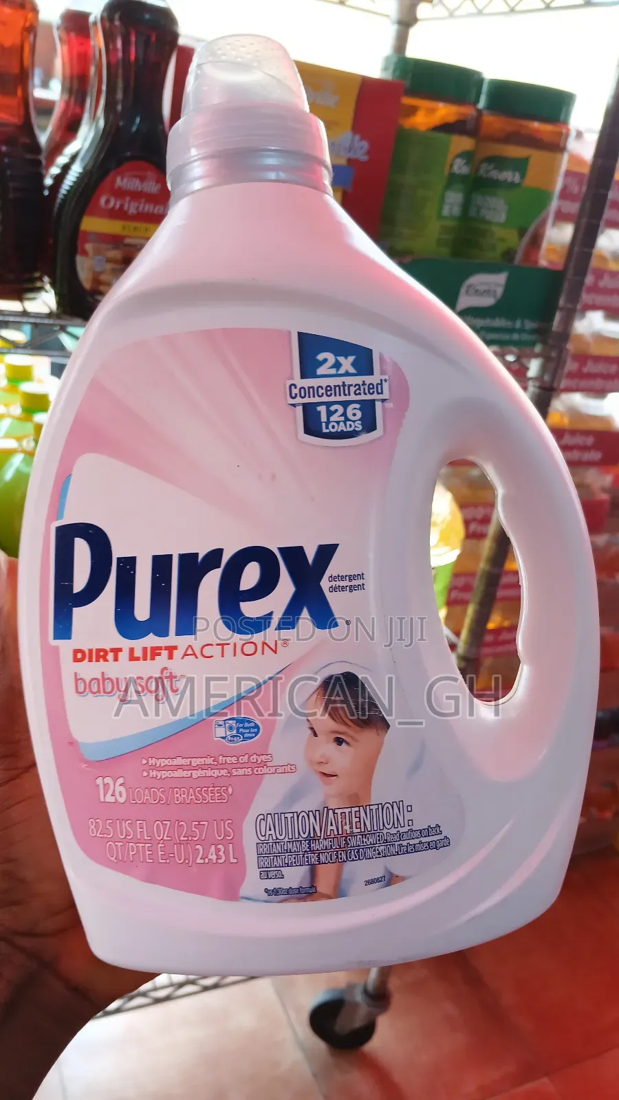 Purex Dirt Lift Action Babysoft Detergent, 2.43l