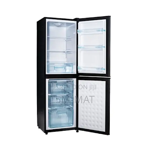 Dark Gray Nasco 158l Double Door Bottom Freezer Fridge Nasd2-20fl