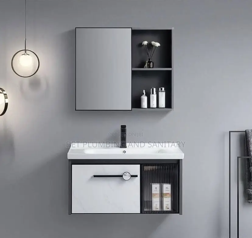 European Cabinet Basin With Mirror Complete