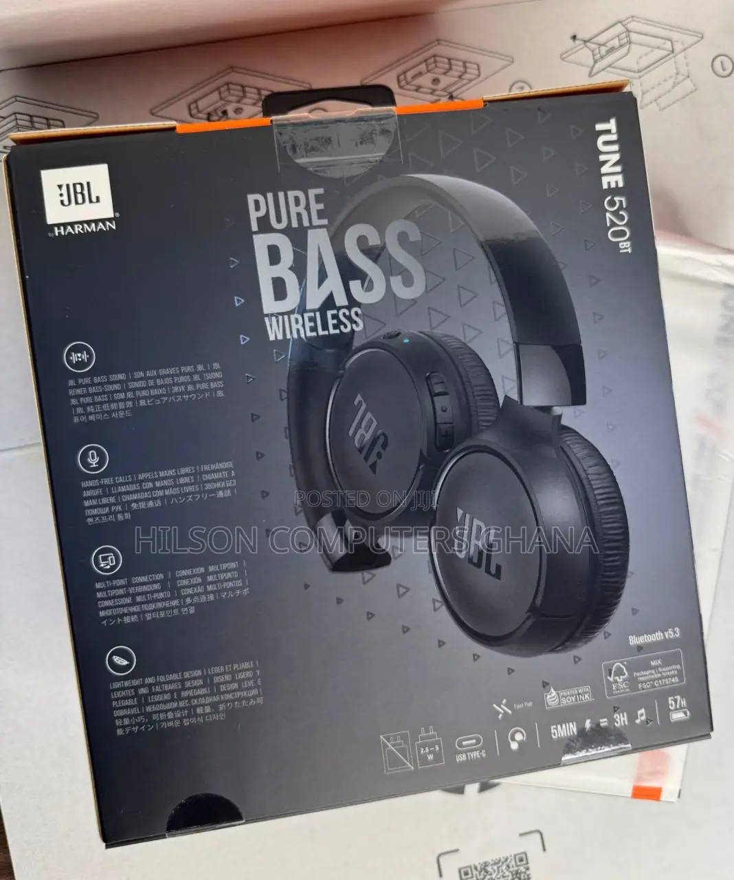 JBL Tune 520bt - Wireless on-Ear Headphones