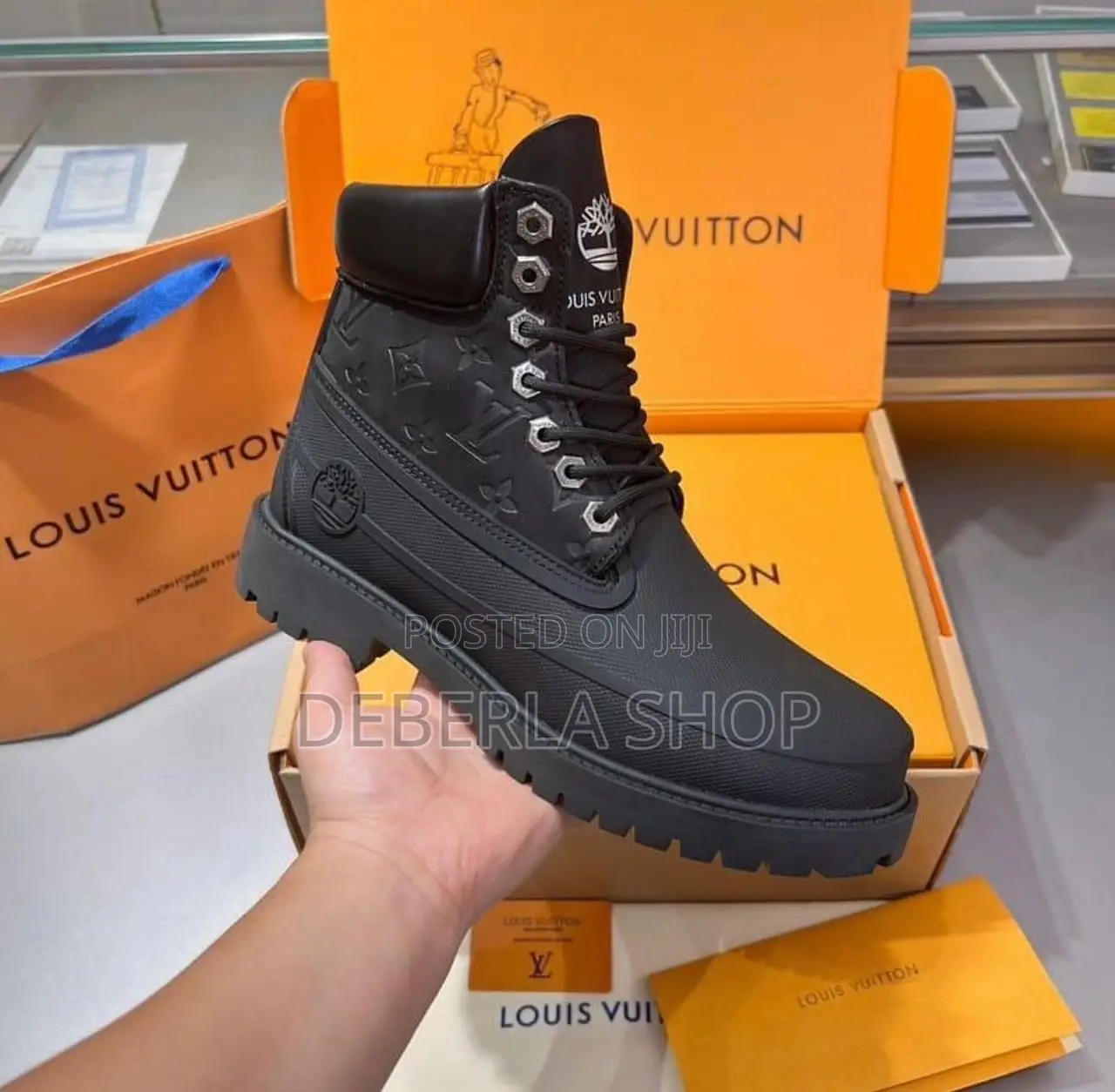 Timberland X Louis Vuitton Boots for Men/ Black, Brown, Army Green