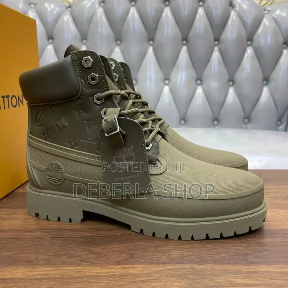 Timberland X Louis Vuitton Boots for Men/ Black, Brown, Army Green