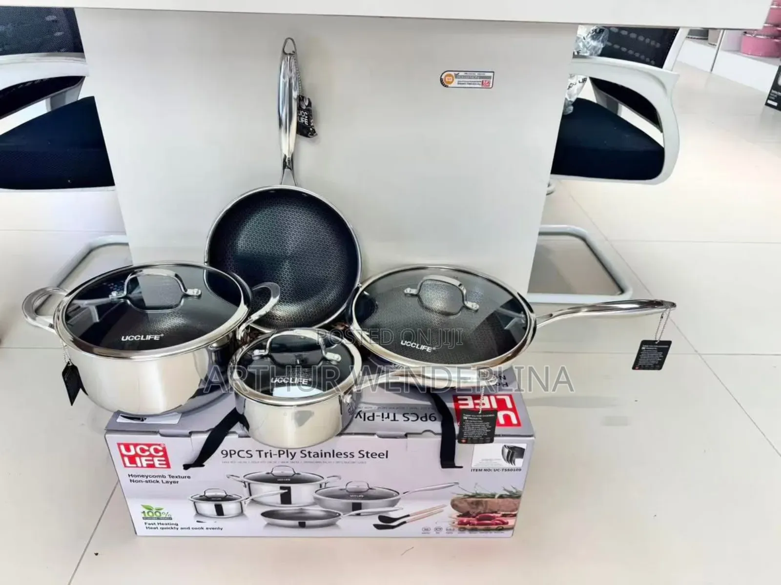 Uuuc Life Cooking Ware 9 Pieces Stainless Steel