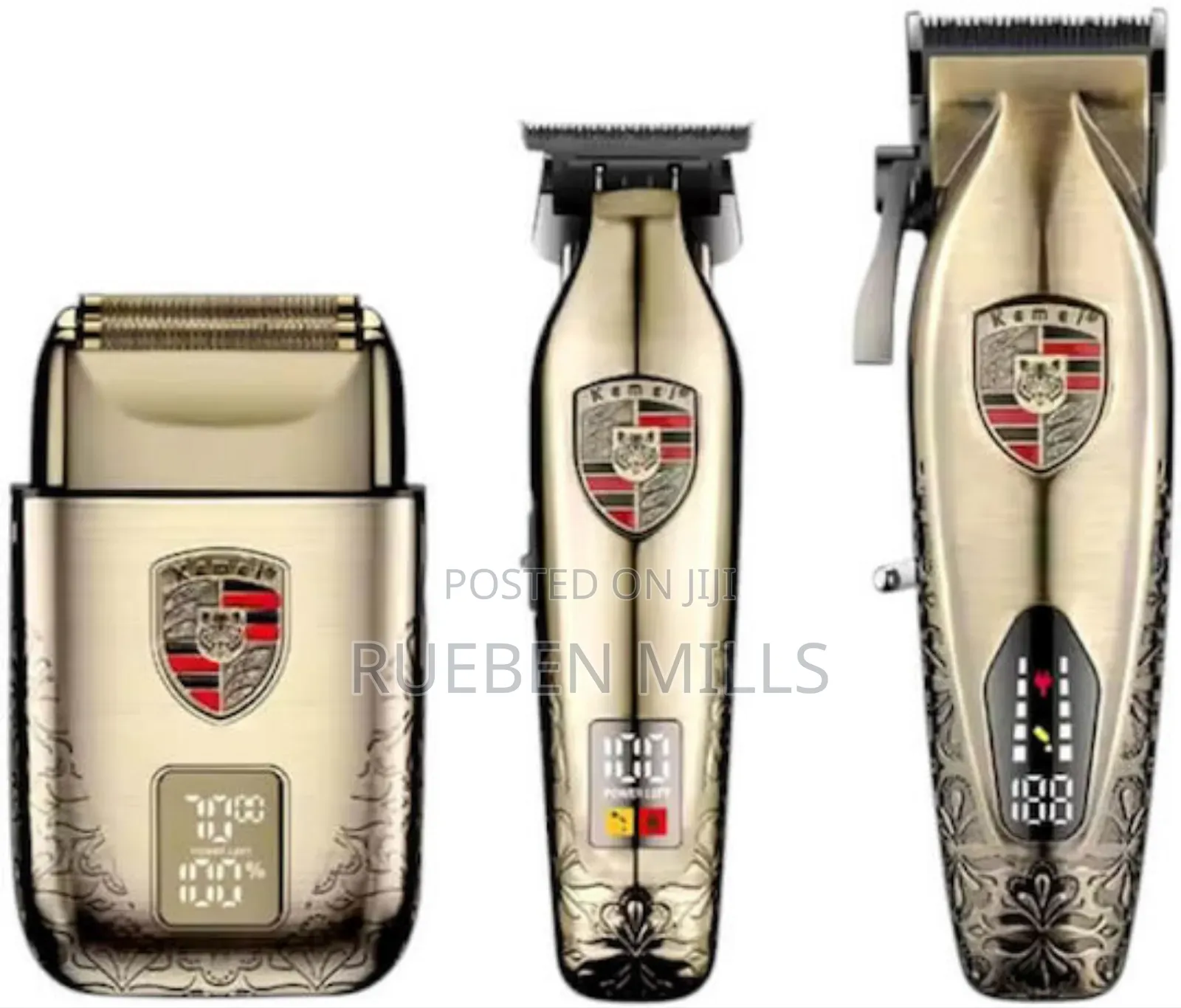 Kemei Km-2360 LCD Hair Clipper Set Full Metal Barbering Machine