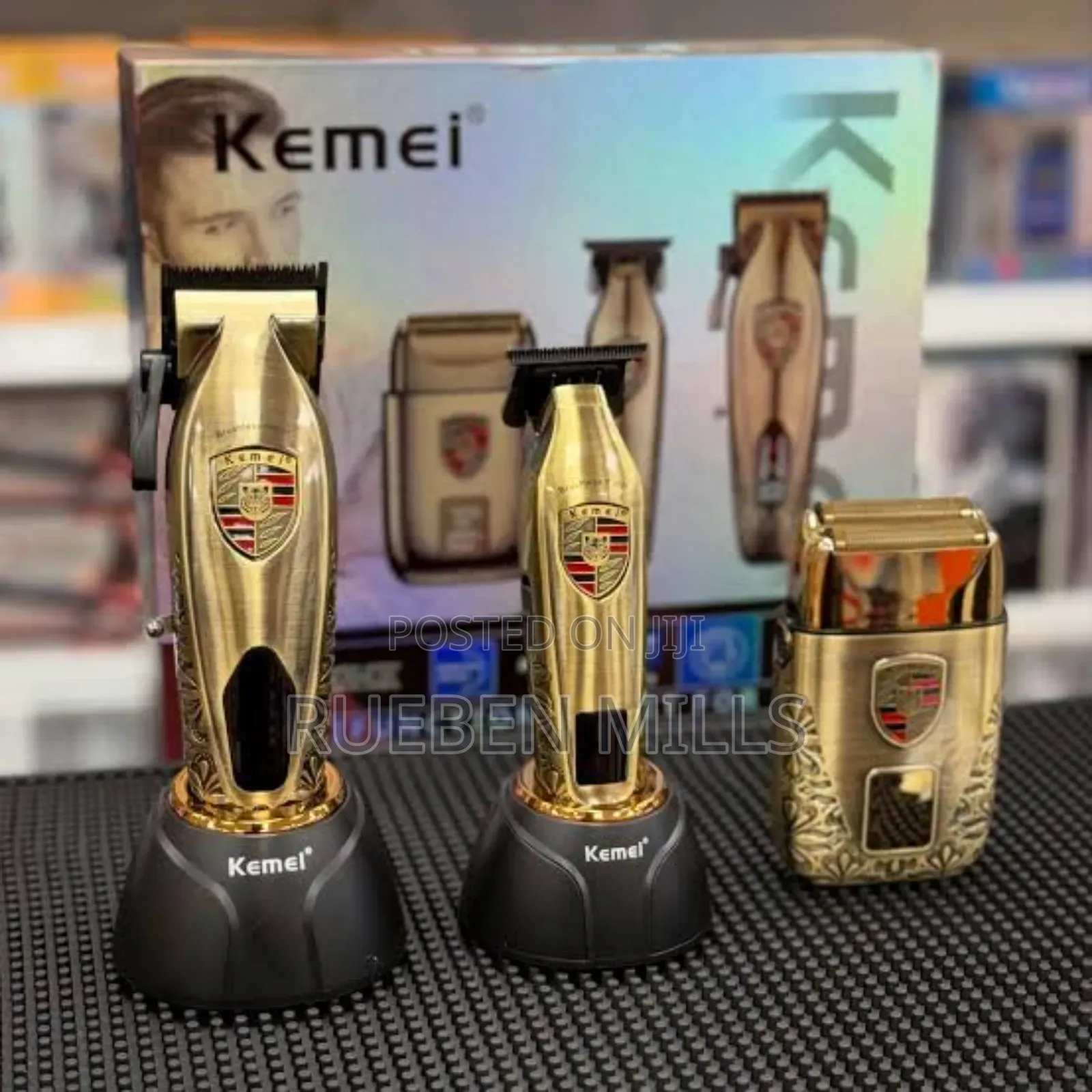 Kemei Km-2360 LCD Hair Clipper Set Full Metal Barbering Machine