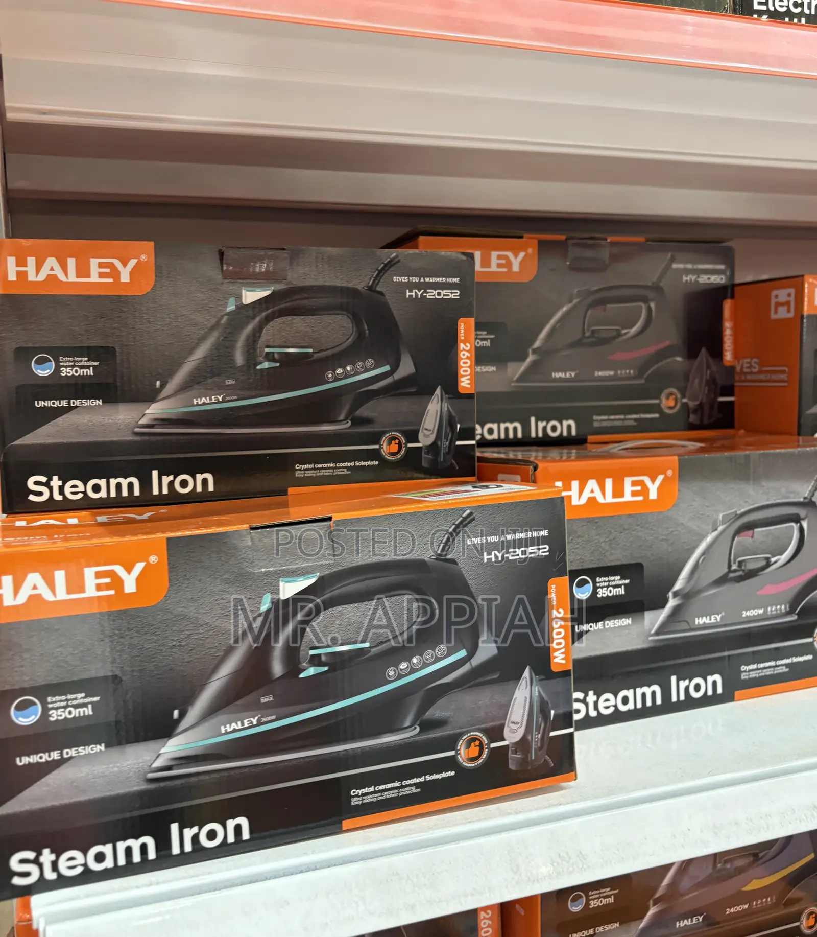 Durable and Affordable Halley Electric Steam Iron(2600w)Haley-Hy-2052