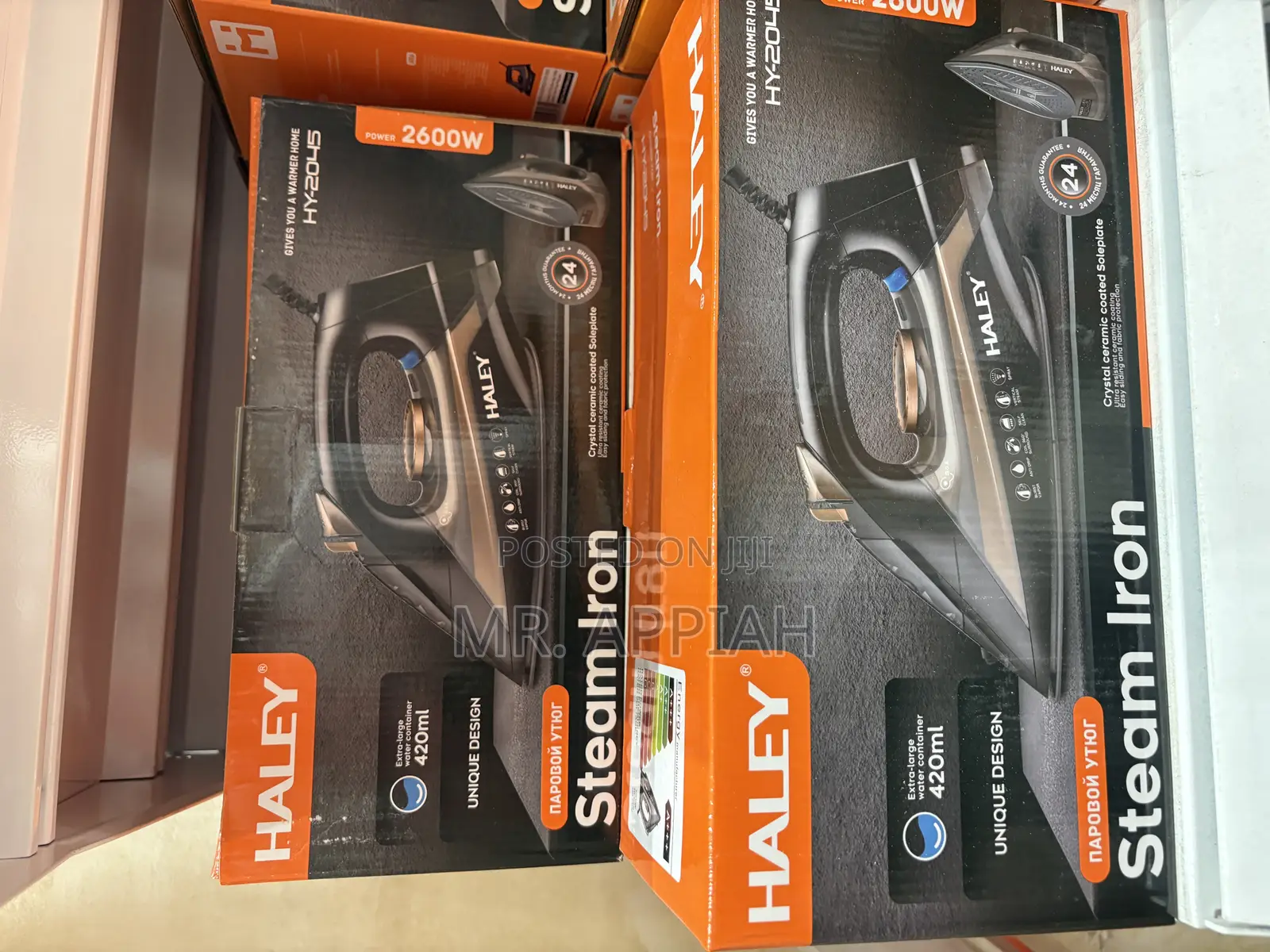 Fresh in Box Haley-Hy-2045 2600watt Electric Steam Iron(Gold)