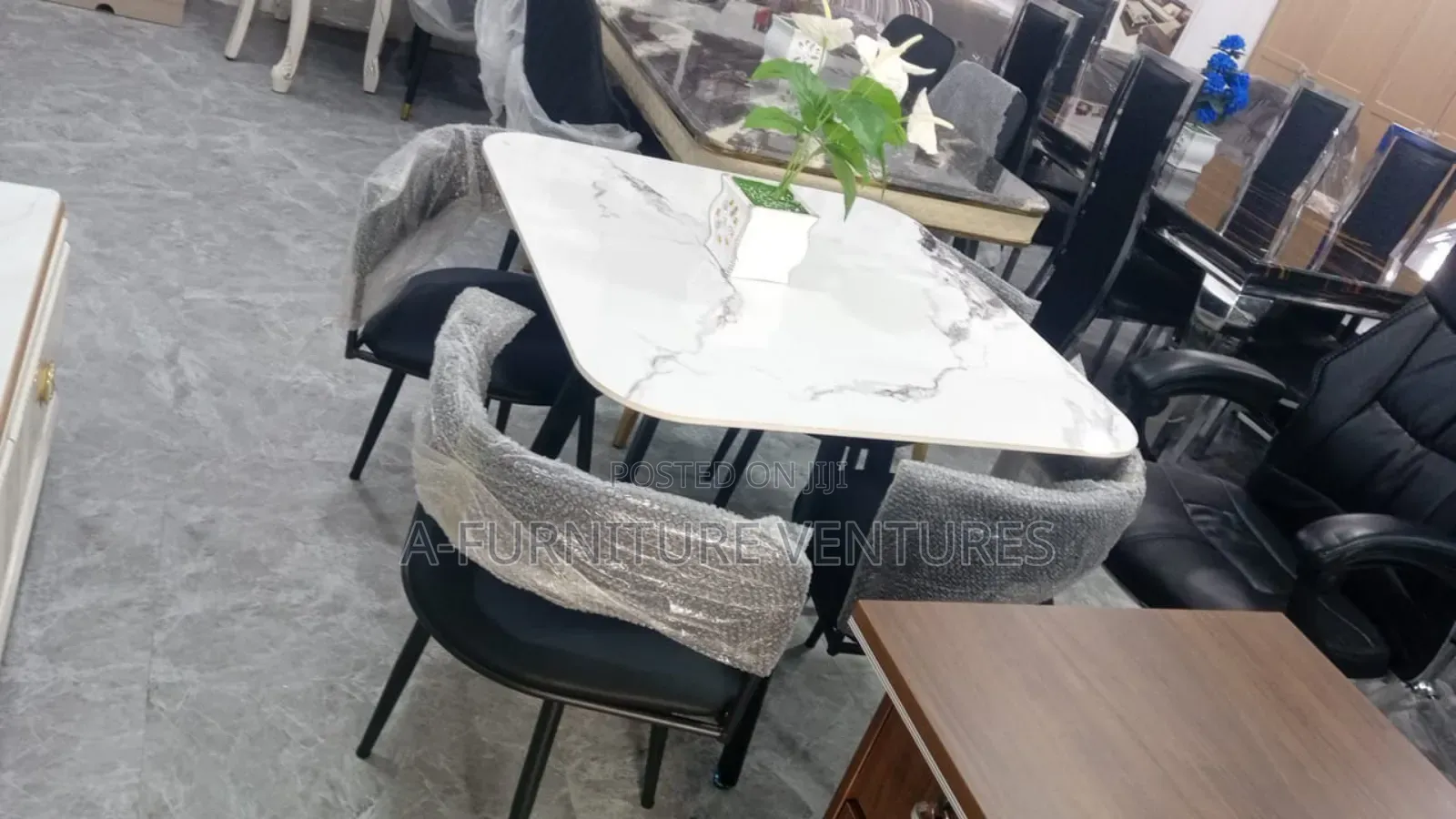 Marble Glass Dining Table