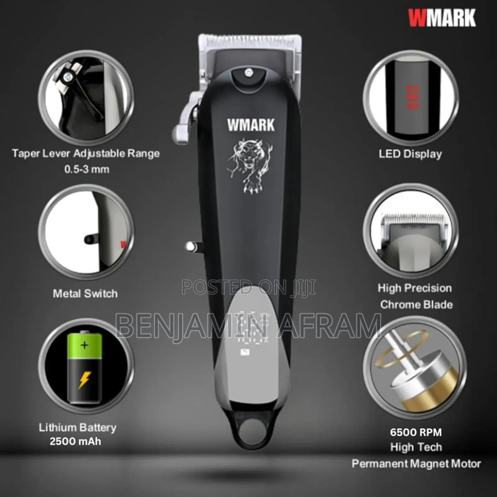 Wmark Rechargeable Hair Trimmer Ng-103b