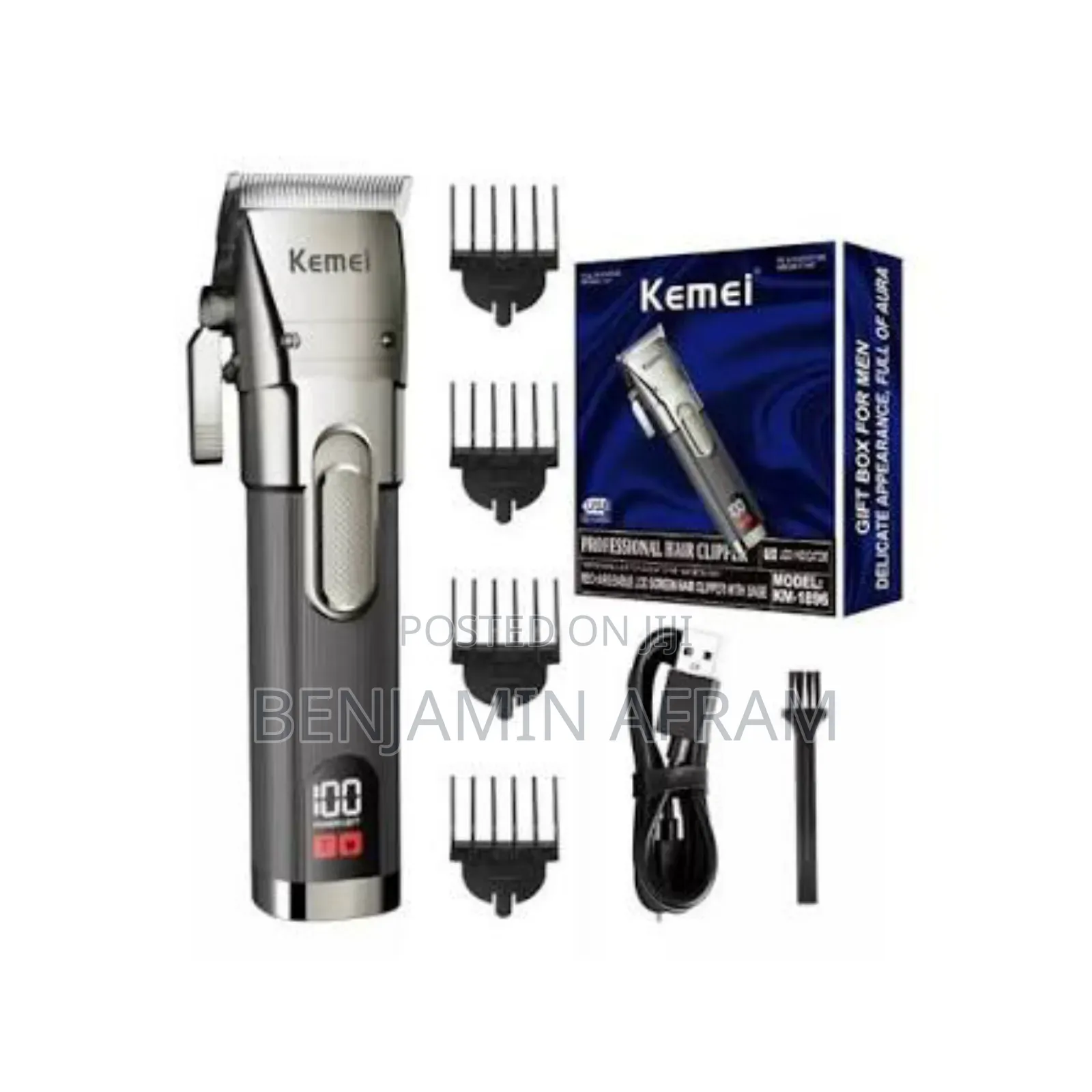 Kemei Rechargeable Cordless Hair Clippers Km-1896