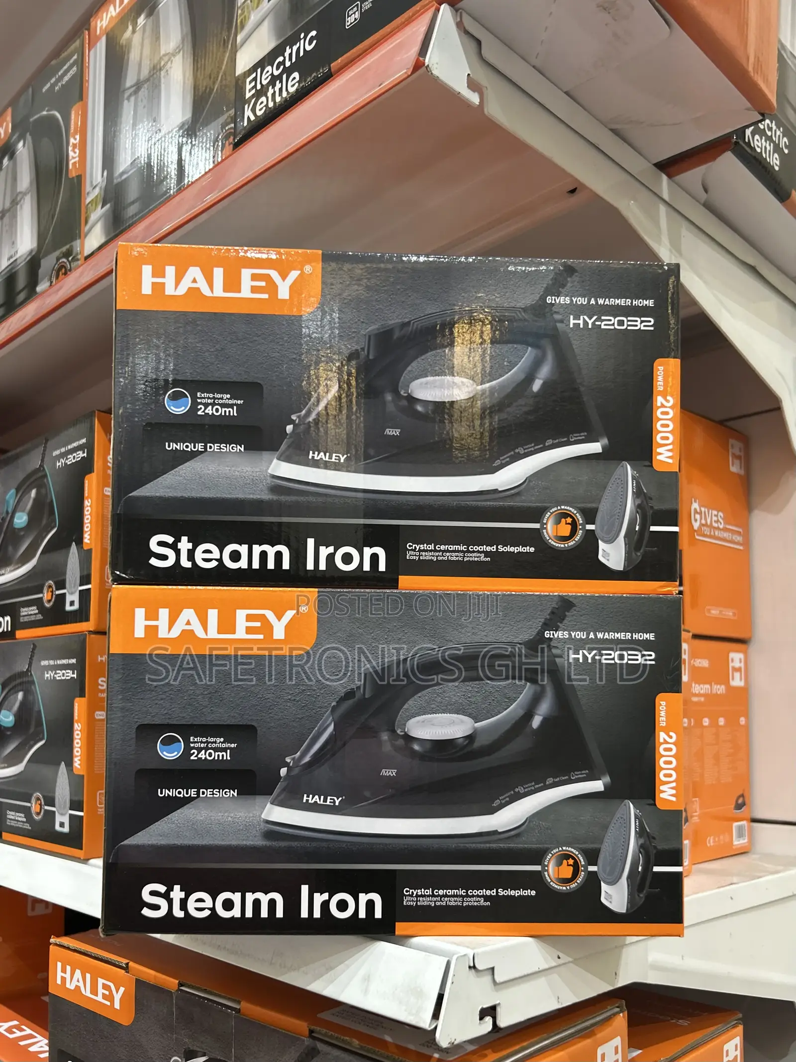 Correct Best Black 2000w Haley Steam Iron Hy-2032 <