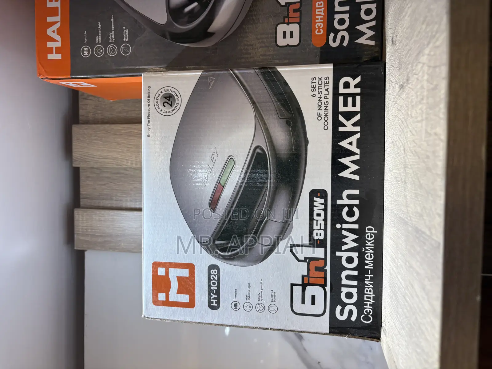 Energy Saving Haley Sandwich Maker 6 in 1 850watt(Haley-Hy-1028)