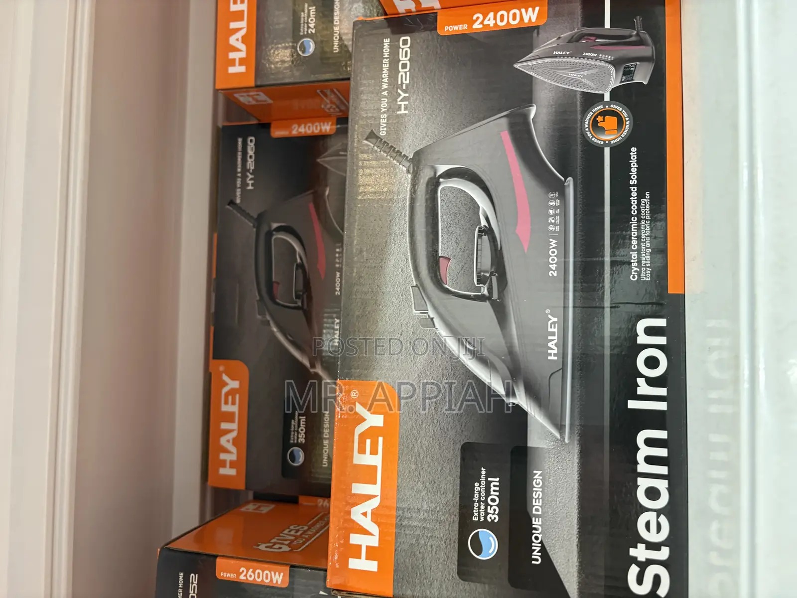 Brand New Haley-Hy-2060 2400watt Steam Iron(Purple) 