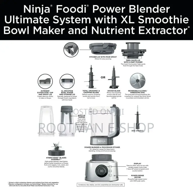 Ninja Ss401 72 Oz Foodi Power Blender System - 1600w